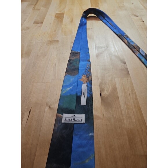 Ralph Marlin & Company 'Wolf' (Vintage 90s Howling Wolf Necktie/Tie/Neckwear) - Picture 11 of 12